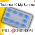 Tadarise 40 Mg Sunrise 21